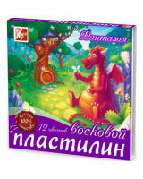 Пластилин  12 цветов/180г восковой, ФАНТАЗИЯ 25с1523-08