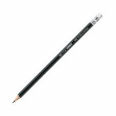Карандаш прост. "Faber-Castell 1112" Faber-Castell HB, с ластиком, чер