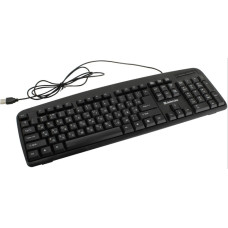 Клавиатура проводная  Defender Office HB-910 RU USB (Черный) 104кн.