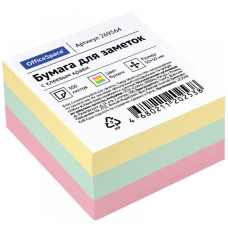 Самоклеящийся блок 50*50мм 300л, 3цвета OfficeSpace, 269564