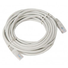 Патч-корд UTP Cablepert PP12-5M кат.5е, 5м, литой,многожильный(серый)