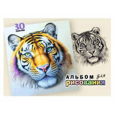 Альбом д/рис. "Тигр", 30 л.А4 23с362.1РБ