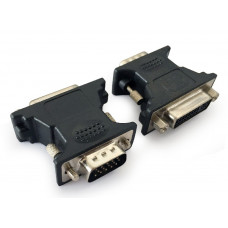 Переходник Cabelexpert A-VGAM-DVIF-01,15M/25F, длина 15см,