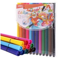 Фломастеры  12 цветов в пенале, ColoRun C157-12