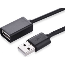Кабель UGREEN US103-10316, USB-A 2.0 (M) to USB-A 2.0 (F), 2m, Black