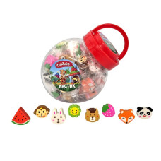 Ластик-топпер Creativiki термопласт. резина 25х25х12 мм фигурный ассорти мягк инд.штрих-код ЛТБКР-8