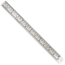 Линейка металлическая 30 см Attache (12x1) 35821