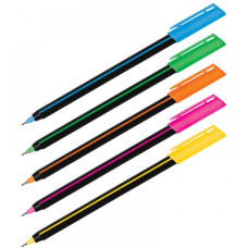 Ручка шариковая одноразовая   Luxor Stick Soft Touch, ст. синий дпу 0,7мм, корпус ассорти, арт.19700