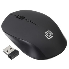 Мышь Оклик 488MW черный оптическая (1600dpi) беспроводная USB для ноутбука (4but) 1196560