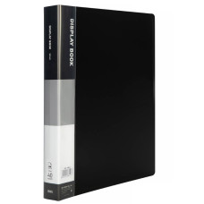 Папка с 40 вкладышами Deli, A4, 750 мкм черная, E38147-BLACK, КИТАЙ