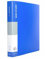 Папка с 40 вкладышами Deli, A4, 750 мкм синяя, E38147-BLUE,КИТАЙ
