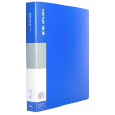 Папка с 40 вкладышами Deli, A4, 750 мкм синяя, E38147-BLUE,КИТАЙ