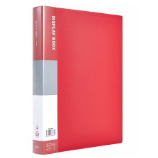 Папка с 60 вкладышами Deli, A4, 750 мкм красная, E38148-RED, КИТАЙ