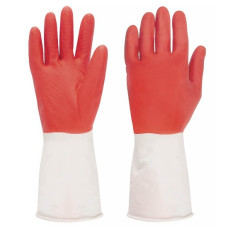 Перчатки хозяйственные р.XL БИКОЛОР, латексные, КРАСНО-БЕЛЫЕ, арт.BICOLOR/XL