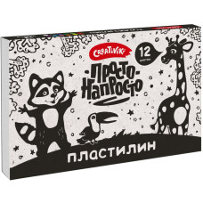 Пластилин Creativiki ПРОСТО-НАПРОСТО 12 цв. 144 г ассорти ПЛ1212КР