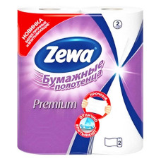 Полотенца бумажные Zewa Премиум декор, 2 слоя, 46г/м2, 2рул, 13,5м 7322540662146