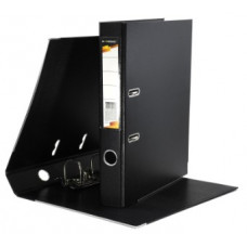 P2PVC-55/Blk Папка-регистратор INFORMAT 55 мм двухстор.PVC черный метал.окант. съемн. мех. карман д/