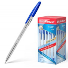 Ручка шариковая Erich Krause R-301 Classic Stick узел 0,5мм,  син 43184 цена за 1шт 2288907