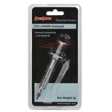 Термопаста ExeGate ETD-14WMK Diamond (13,6 Вт/(м•К), 2г, шприц с лопаткой)