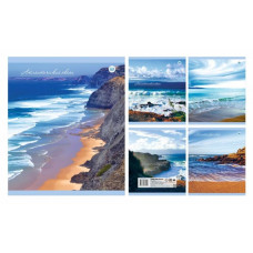 Тетрадь общая (скоба), ф.170х205, клетка, 48л., 4+0, СЛ серия Океан 7 Атлантический Арт. С 1315 РБ