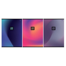 Тетрадь А4 48л.клет. "Monocolor Gradient" скоба сбоку, обл. карт., ассорти, Е4ск48 63251