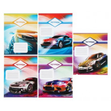 Тетрадь 12л кл Calligrata Тачки 2, обл мел карт, ВД лак, бл офс, 5вид МИКС 3147729